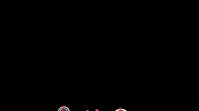 Aim icon confetti animation showing focus and accuracy. Perfect for targeting visuals, business strategy, UI interactions and digital interfaces with smooth motion and transparent background.