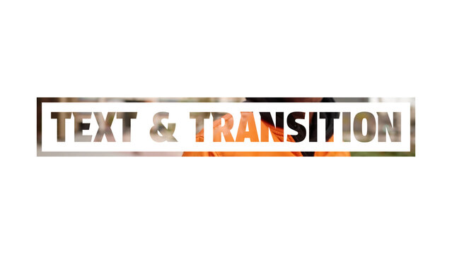 Text & Transition | Minimalist Typography Titles and Smooth Cinematic Video Transitions for Modern Content Creation