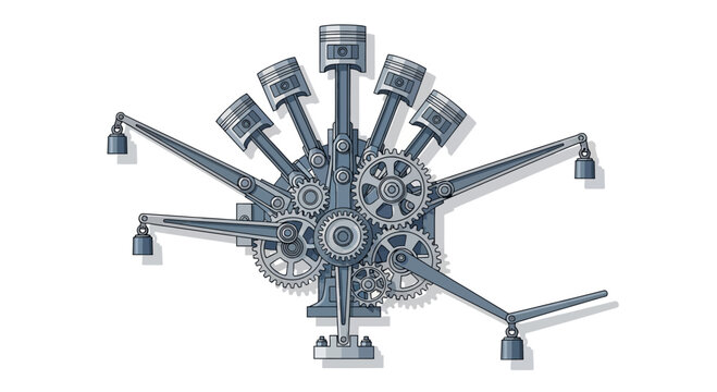 Radial Engine Mechanism - Automotive Power Unit