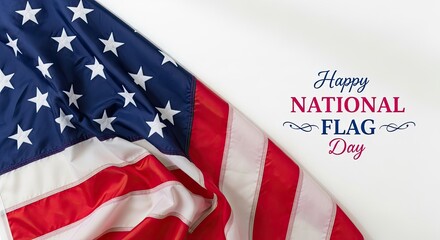 Fototapeta premium Celebrating national flag day patriotic american flag image for june 14th observances
