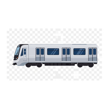 Clean modern urban passenger train car graphic