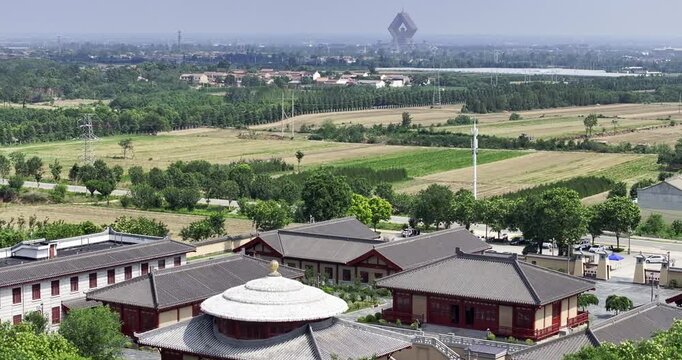 scenery of Zhouyuan Museum in Baoji, China