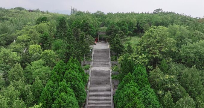 scenery of Yandi Mausoleum in baoji, china