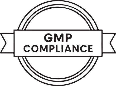 Professional GMP Compliance Certification Seal Vector Icon Badge 