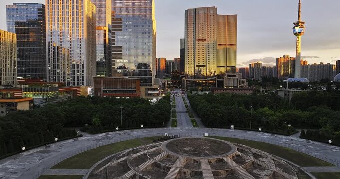 time lapse of the city of xi'an, china