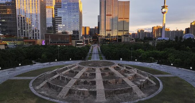 time lapse of the city of xi'an, china