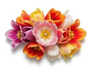 Obraz premium Vibrant tulip bouquet