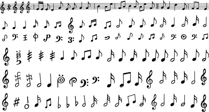 Vintage sheet music a detailed composition with musical notation