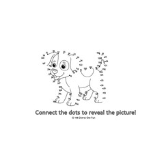 Fototapeta premium Dinosaur dot-to-dot puzzle outline for children's activity