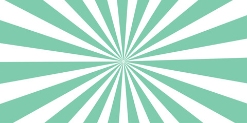 Retro green grunge sunburst background with vintage rays and trendy swirl pattern illustration vector wallpaper texture © ROPA