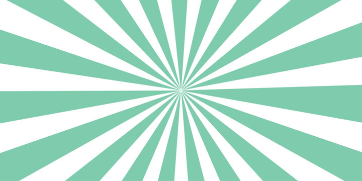 Retro green grunge sunburst background with vintage rays and trendy swirl pattern illustration vector wallpaper texture