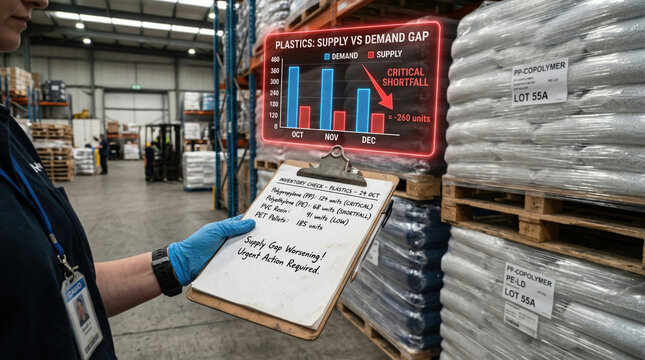 Plastics supply vs demand gap shows critical shortfall with industrial materials price surges impacting production and urgent action required