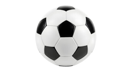 Fototapeta premium Classic black and white soccer ball with hexagonal panel football hexagonal pattern pentagonal shape