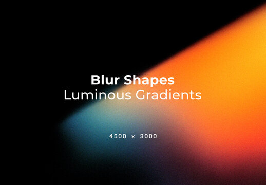 Blur Shapes with Luminous Gradients