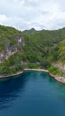 Fototapeta premium Aerial View of Coastal Road and Ocean