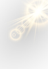 Cinematic sun flash PNG for video post-production © Denis_STOCK
