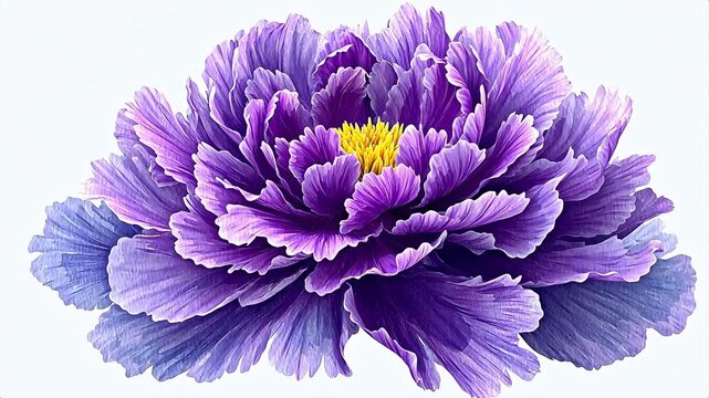 Purple flower with yellow center