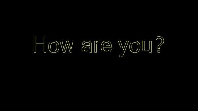 A person asking a question in a dark background with a video message