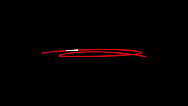 curved underline animation. highlight line stock, scribbles line