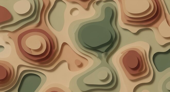 Organic Biomorphic Abstract Background for Sustainable Design, Eco-Friendly Concepts, and Serene Nature Presentations