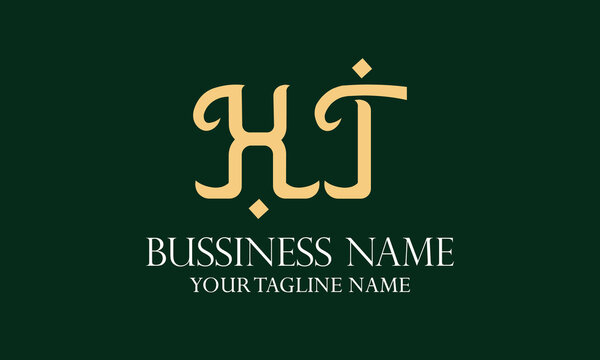 XT initials monogram letter text alphabet logo design