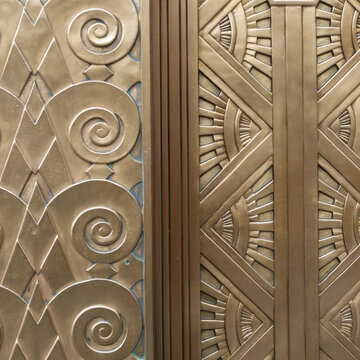 Art Deco door pattern detail