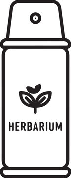 Professional Herbicide Spray Can with Aerosol Nozzle Vector Icon for Agricultural Pest Control, Gardening, Landscaping, Pest Management, Plant Care, Organic Farming, Lawn Maintenance, Pest