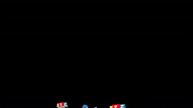 Winner confetti animation showing celebration, ranking and first position victory. Ideal for contests, leaderboards, gaming apps and competition results.