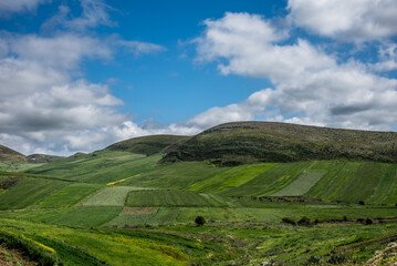 Fototapeta premium A beautiful landscape view of Beja in the north of Tunisia 