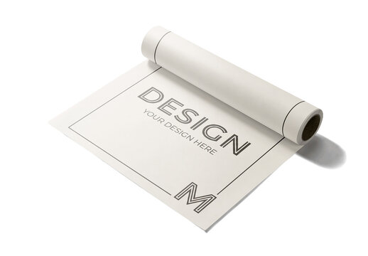 Wrapping Paper Mockup Rectangular Sheet