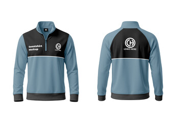 Quarter Zip Sweatshirt Dark Mockup