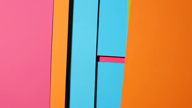Abstract colorful geometric background with overlapping paper sheets