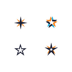 Obraz premium Collection of Modern Star Logo Icons for Business Branding