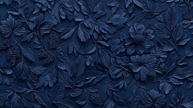 Blue and white abstract pattern of tangled threads or fibers