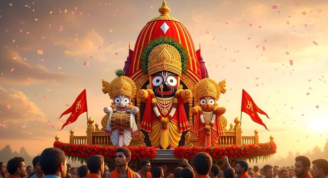 Jagannath rath yatra festival india hindu god chariot celebration odisha puri tradition
