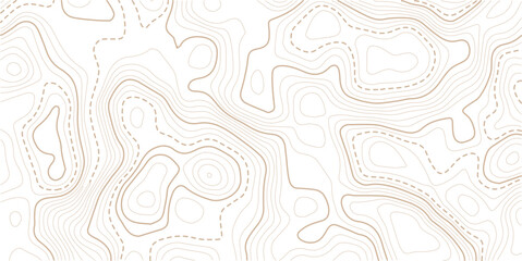 Abstract pattern with lines seamless pattern and topography. Vector contour topographic map background. Topography and geography map grid abstract backdrop.  Topo contour map on white background, © NAZMA