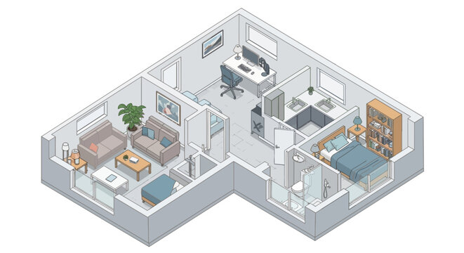 Apartment Floor Plan Interior.