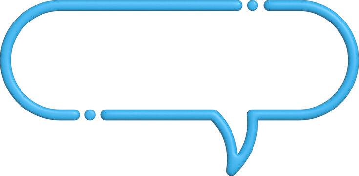 말풍선-대화-소통-채팅-메시지-대화창-커뮤니케이션-라인-비어있는-뚫린-3d-입체-하늘색