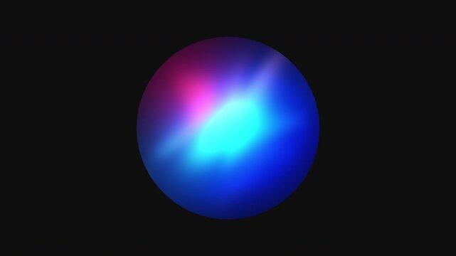 AI Assistant Sphere or Orb animation with alpha channel, Seamless Gradient Animation, Futuristic Technology, Virtual Assistant Or Loading Screen Element, Abstract Technology or Infographics, 4K, Loop.