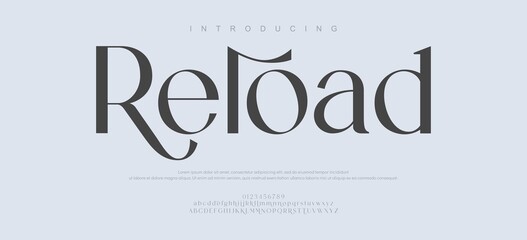 Introducing Reload font, modern typography design © Font