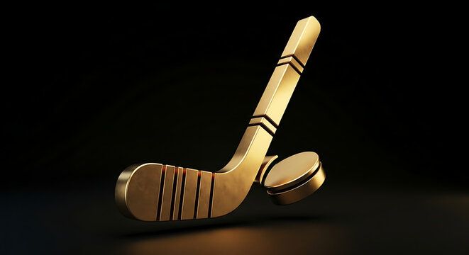 Traditional irish hurling stick hurley on a dark background