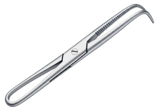 Precision surgical tool with curved hook and fine tip for medical procedures