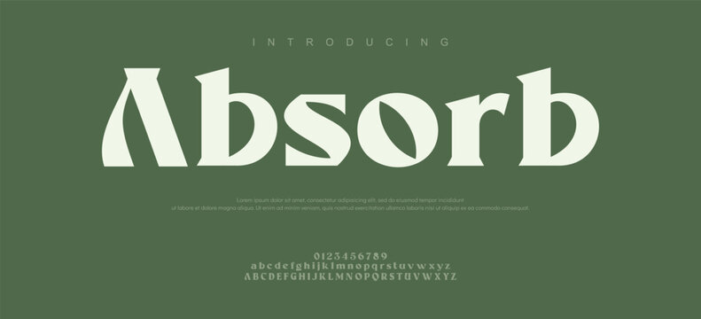Introducing Absorb Font Typography Design