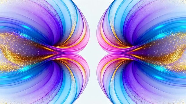 Abstract colorful swirling patterns