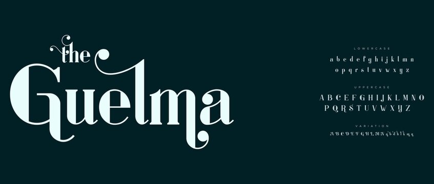 The Guelma Font and Alphabet Typography