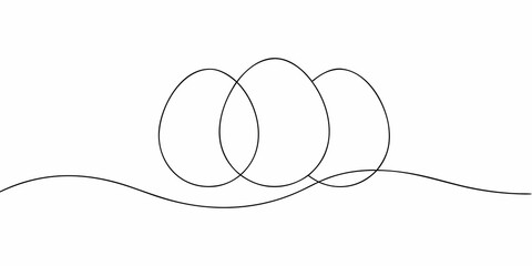 Abstract line art depicting overlapping oval shapes and a flowing trail © MSTShikha