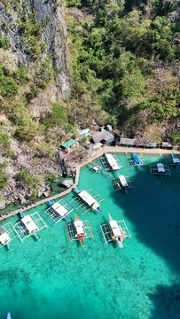 Aerial view of Coron Islands