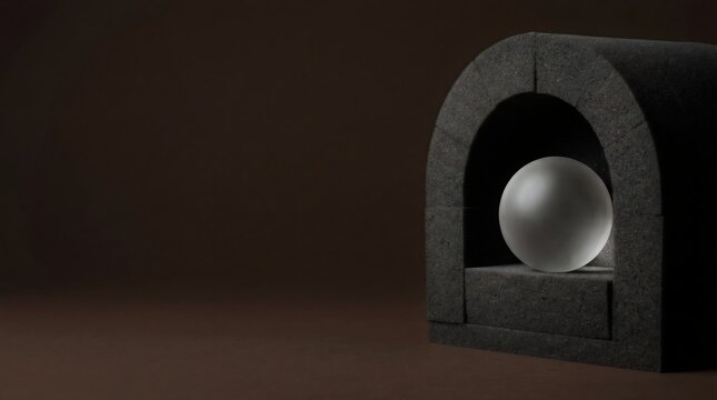 Confidential Mental Health EAP Concept with Fragile Sphere in Acoustic Foam Alcove
