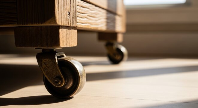 Rustic Furniture Casters in Natural Light