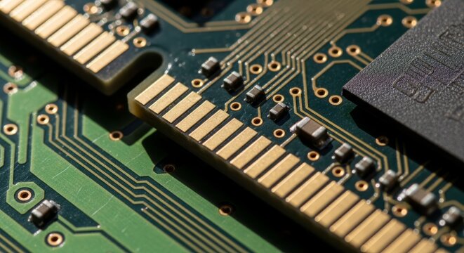 RAM Memory Contacts Macro Detailed Technology Background